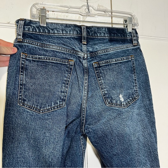 Abercrombie & Fitch The Skinny High Rise Jeans Distressed Size 29 8R Blue - Picture 7 of 8